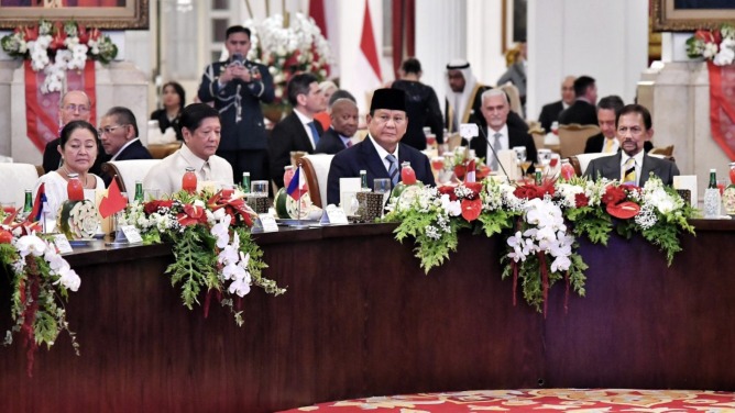 Presiden Prabowo Gelar Jamuan Makan Malam Peresmian