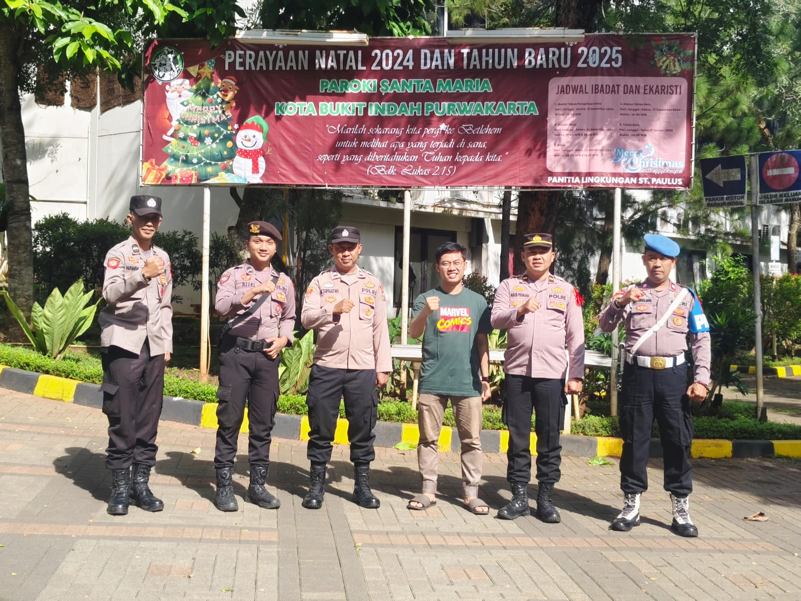 Polres Purwakarta Kerahkan Personel Pengamanan Di Gereja