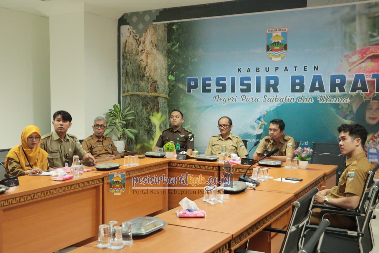 Pemkab Pesibar Ikuti Rakor Pengendalian Inflasi Dearah 2025
