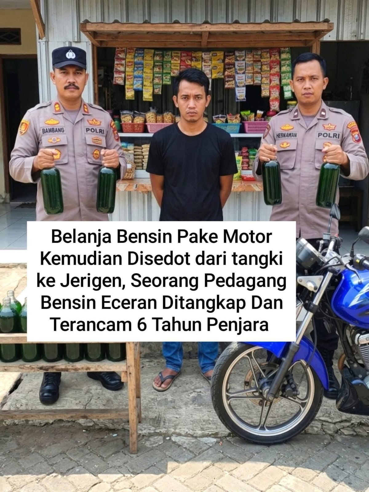 Polisi Ringkus Pelaku Penyalahgunaan BBM Subsidi