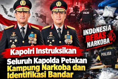 Kapolri Instruksikan Seluruh Kapolda Petakan Kampung Narkoba